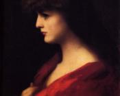 让 雅克 亨纳 : Study Of A Woman In Red